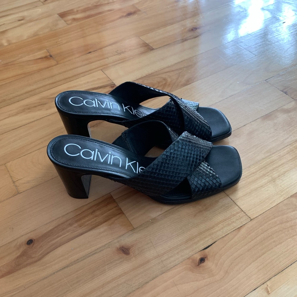 Calvin Klein heels/mules